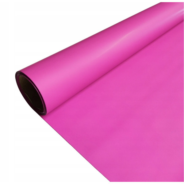 Folia Satynowa  Gładka 50 cm 9 yardów Magenta