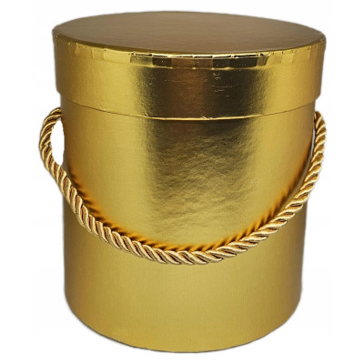 FLOWER BOX  ZŁOTE 12,7X12,7 CM GOLD