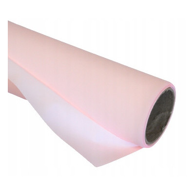 Folia Satynowa Gładka 50 cm 9 yardów Baby Pink