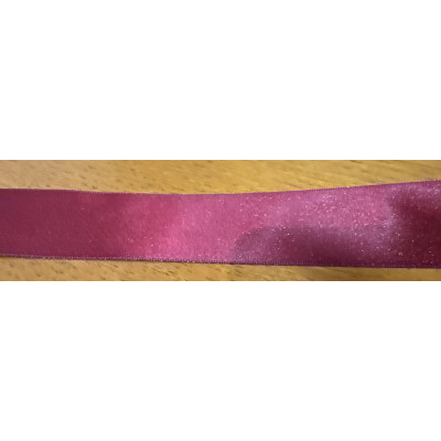 Wstążka satynowa metalik Burgundy Gold 3,8 cm