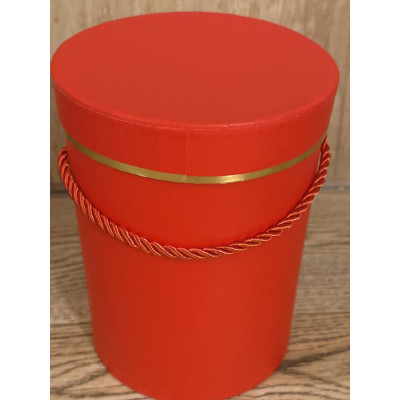 FLOWER BOX 18X13,5 RED/GOLD