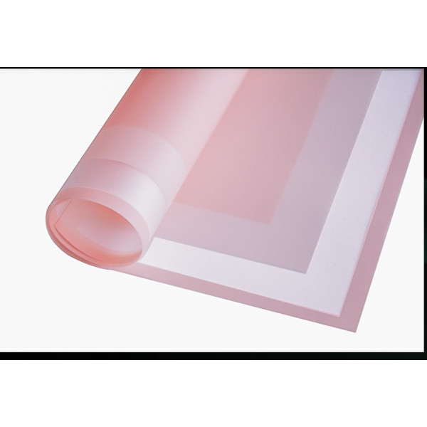 Folia Florystyczna w Arkuszach Mrożona 58 X 58 cm 20 sztuk LT.PINK