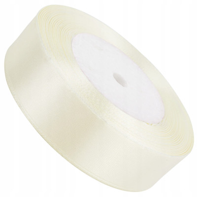 Taśma satynowa 32 m x 2,5 cm ECERU