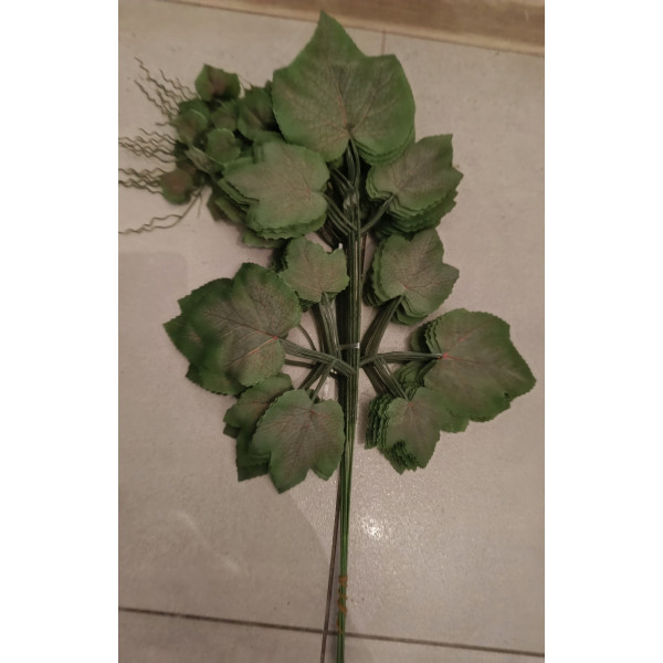Liście liść WINOGRONA bluszcz gałązka roślina 55cm 12 szt