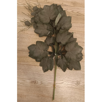 Liście liść WINOGRONA bluszcz gałązka roślina 55cm 12 szt