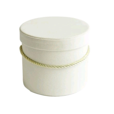 Flower box welurowy 12,7x12,2 ECRU