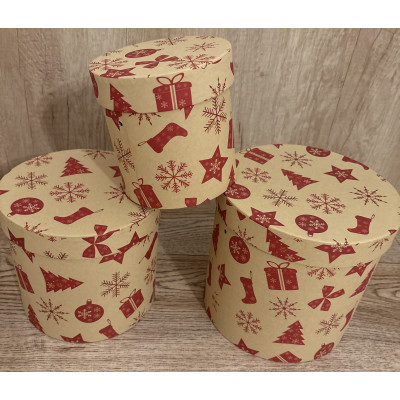 Flower Box welur 3 SZT 17X18,5