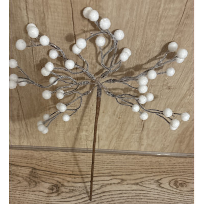 Gazłązka świąteczna brokacona kulki 36 CM