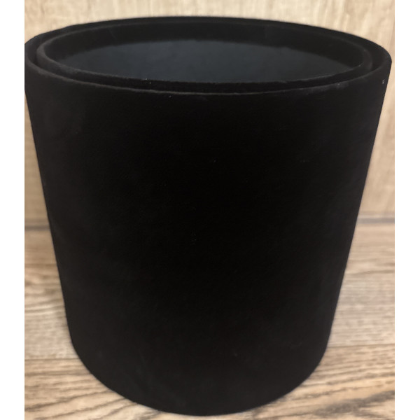Flower Box welur 2 szt.17,5 CM CZARNY