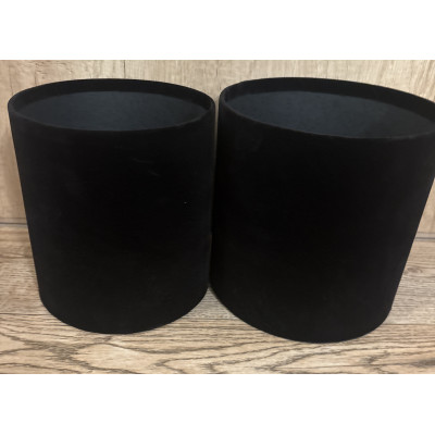 Flower Box welur 2 szt.17,5 CM CZARNY