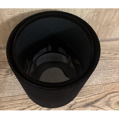 Flower Box welur 2 szt.17,5 CM CZARNY
