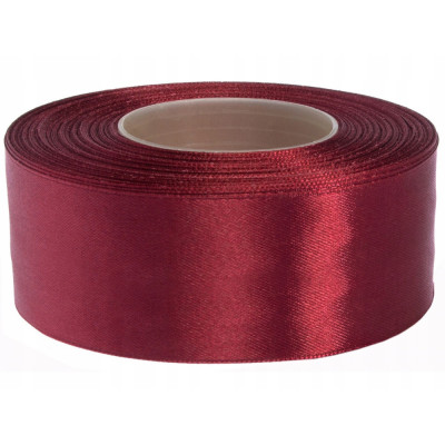 Taśma satynowa 32 m x 3,8 cm Bordo
