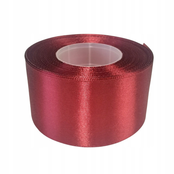 Taśma satynowa 32 m x 5 cm Bordo