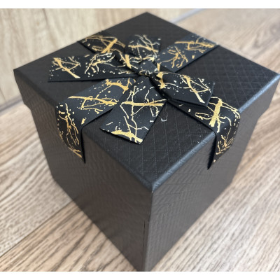 FLOWER BOX KWADRAT 13X12,5 CM CZARNY