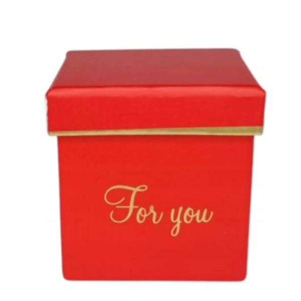 PUDEŁKO FLOWER BOX MINI CZERWONY 8 cm