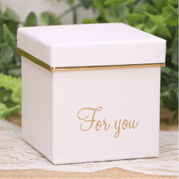 PUDEŁKO FLOWER BOX MINI BIAŁY 8 cm