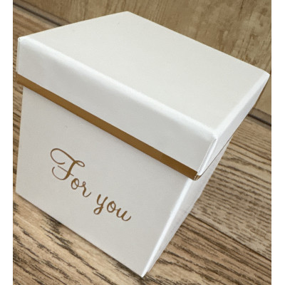 PUDEŁKO FLOWER BOX MINI BIAŁY 8 cm