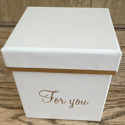 PUDEŁKO FLOWER BOX MINI BIAŁY 8 cm