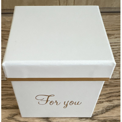 PUDEŁKO FLOWER BOX MINI BIAŁY 8 cm