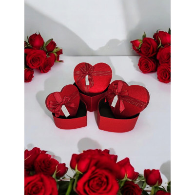 FLOWER BOX  SERCE KOMPLET 3 SZT  22 cm