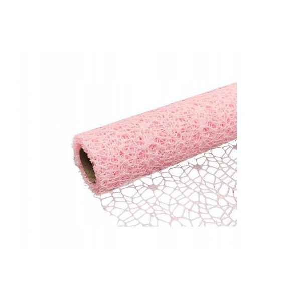 Siatka koronka 48x5y  róż