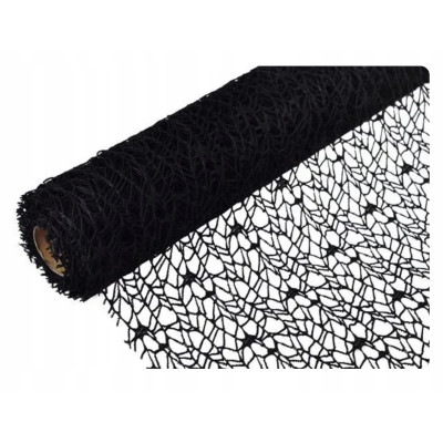 Siatka koronka 48x5y Czarny