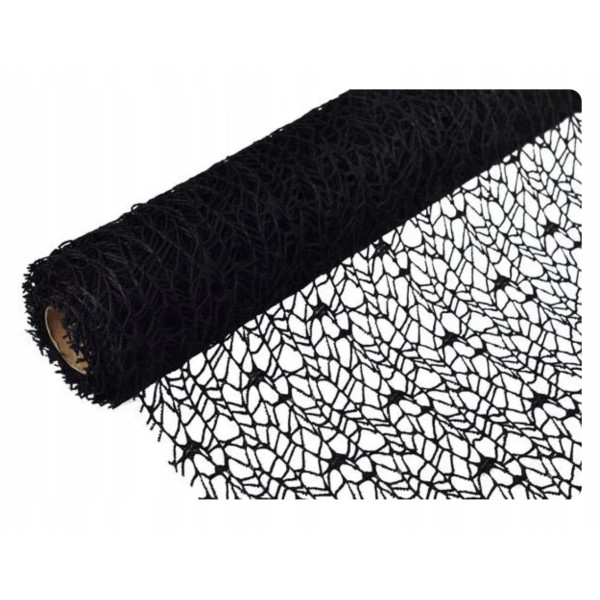 Siatka koronka 48x5y Czarny