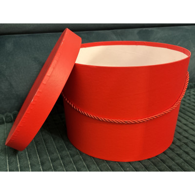 FLOWER BOX GŁADKI CZERWONY 25 cm / Wysokość: 18 cm