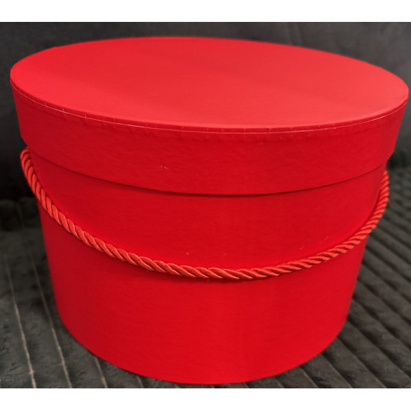 FLOWER BOX GŁADKI CZERWONY  23 cm / Wysokość: 15 cm
