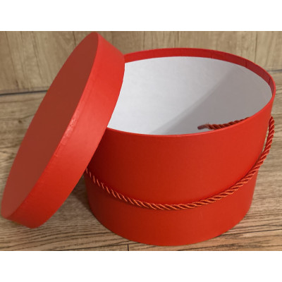 FLOWER BOX GŁADKI CZERWONY  20 cm / Wysokość: 13 cm