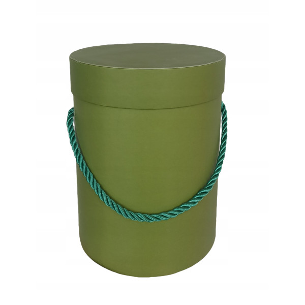 FLOWER BOX 18X13,5 DK.OLIVE GREEN
