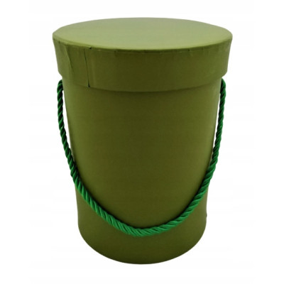 FLOWER BOX 18X13,5 DK.OLIVE GREEN