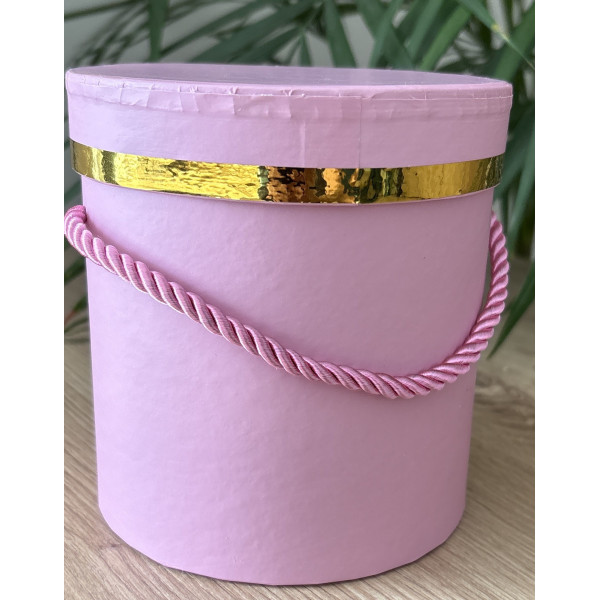 FLOWER BOX 12,7X12,7 Złoty Pasek  DIRTY PINK