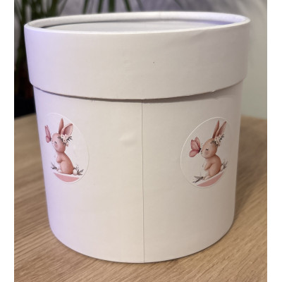 Flower box pudełko na kwiaty 12cmX12 cm Króliczek