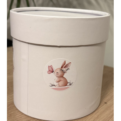 Flower box pudełko na kwiaty 12cmX12 cm Króliczek