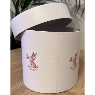 Flower box pudełko na kwiaty 12cmX12 cm Króliczek