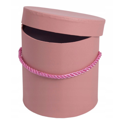 FLOWER BOX PUDEŁKO NA KWIATY PREZENT DIRTY PINK RÓŻ