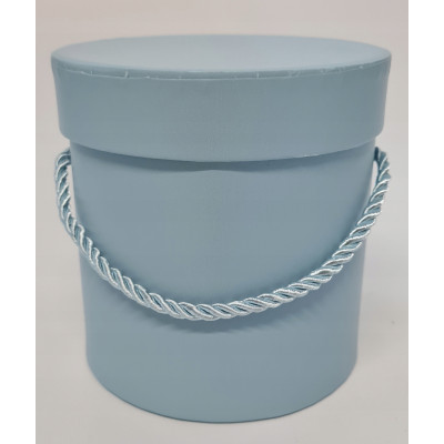 Flower box pudełko na kwiaty fi 12cm błękitny