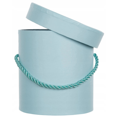 FLOWER BOX PUDEŁKO NA KWIATY PREZENT JASNY NIEBIESKI