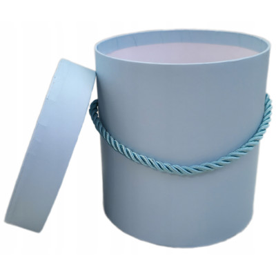 FLOWER BOX PUDEŁKO NA KWIATY PREZENT JASNY NIEBIESKI