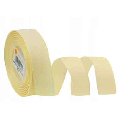Taśma rypsowa 2,5 m x 2,5 cm CREAM