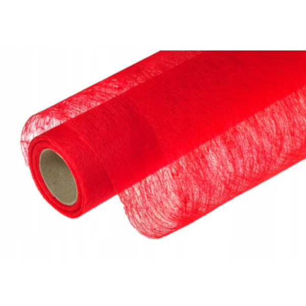 Flizelina polska 50 cm x 8 y gładka, czerwony