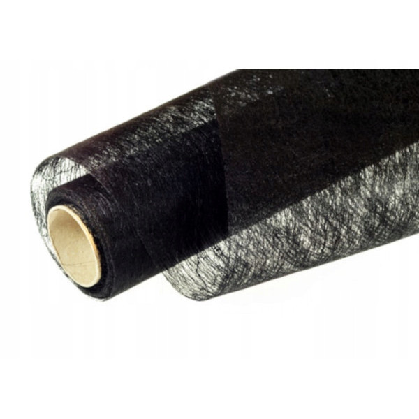 Flizelina polska 50 cm x 8 y gładka, czarny