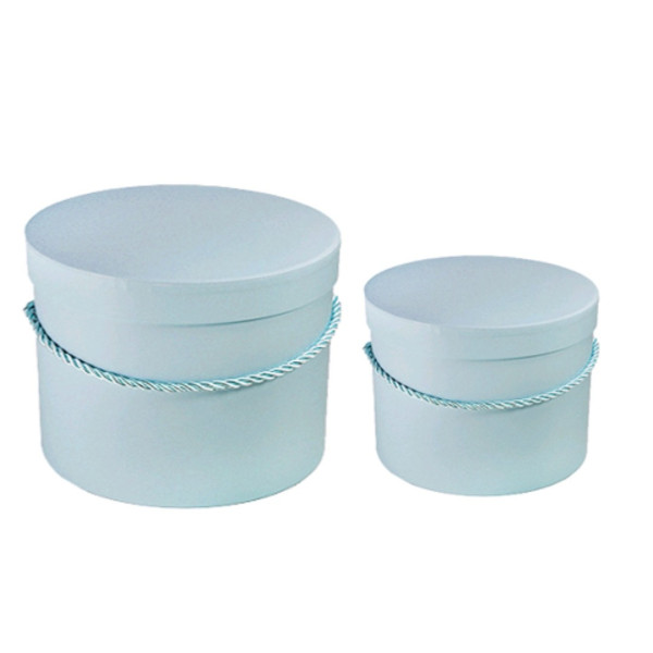 2X FLOWER BOX PUDEŁKO NA KWIATY LIGHT BLUE