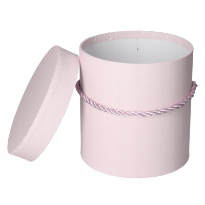 FLOWER BOX PUDEŁKO NA KWIATY PREZENT 18cm duże J. RÓŻOWE