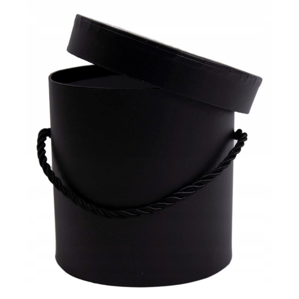 FLOWER BOX PUDEŁKO NA KWIATY PREZENT BALACK CZARNE 15 CM X 15 CM