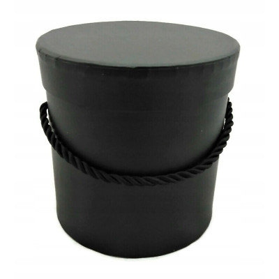 FLOWER BOX PUDEŁKO NA KWIATY PREZENT BALACK CZARNE 15 CM X 15 CM