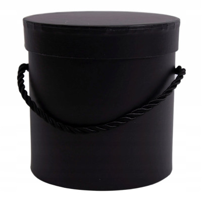 FLOWER BOX PUDEŁKO NA KWIATY PREZENT BALACK CZARNE 15 CM X 15 CM