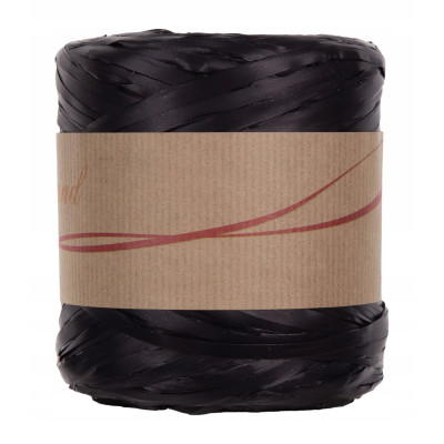 RAFIA SYNTETYCZNA 200 M BLACK CZARNA