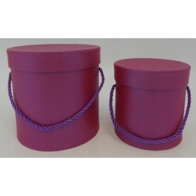 Flower box pudełko na kwiaty 2w1 podwójne DARK PINK